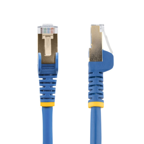 StarTech.com 4ft CAT6a Ethernet Cable - 10 Gigabit Shielded Snagless RJ45 100W PoE Patch Cord - 10GbE STP Network Cable w/Strain Relief - Blue Individually Tested/Wiring is UL Certified/TIA